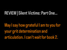 Load image into Gallery viewer, Silent Victims: Part 1 (Paperback)