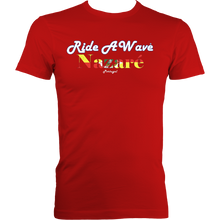 Load image into Gallery viewer, Ride a Wave: Nazare | Men's Fitted Tee in Darker Colours
