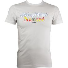Load image into Gallery viewer, Ride a Wave: Nazare | Men's Fitted Tee in Lighter Colours