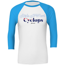 Load image into Gallery viewer, Ride a Wave: Cyclops 3/4 sleeve Baseball Top