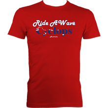 Load image into Gallery viewer, Ride a Wave: Cyclops | Men's Fitted Tee in Darker Colours