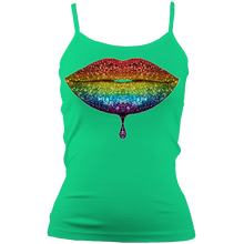 Load image into Gallery viewer, Rainbow: Lips #2 Spaghetti Strap Tank Top