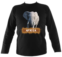 Load image into Gallery viewer, Wildlife Designs: Elephant Long Sleeve T-shirt