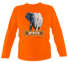 Load image into Gallery viewer, Wildlife Designs: Elephant Long Sleeve T-shirt
