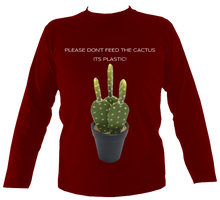Load image into Gallery viewer, Don't Feed the Cactus #2 | Long Sleeve T-shirt (11 cols)