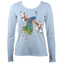 Load image into Gallery viewer, June Lornie: Peacock (Ladies Long Sleeve Top)