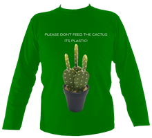 Load image into Gallery viewer, Don't Feed the Cactus #2 | Long Sleeve T-shirt (11 cols)