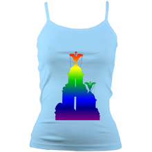Load image into Gallery viewer, Rainbow: Liver Birds Spaghetti Strap Tank Top