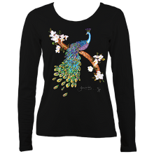Load image into Gallery viewer, June Lornie: Peacock (Ladies Long Sleeve Top)