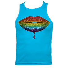 Load image into Gallery viewer, Rainbow: Lips #2 Men's Fitted Sports Vest