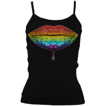 Load image into Gallery viewer, Rainbow: Lips #2 Spaghetti Strap Tank Top