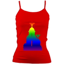 Load image into Gallery viewer, Rainbow: Liver Birds Spaghetti Strap Tank Top