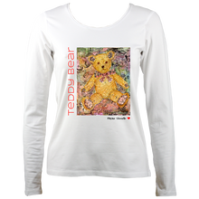 Load image into Gallery viewer, Maxine Shisselle: Teddy Bear#5 (Ladies Long Sleeve T-shirt)