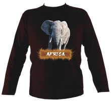 Load image into Gallery viewer, Wildlife Designs: Elephant Long Sleeve T-shirt