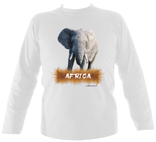 Load image into Gallery viewer, Wildlife Designs: Elephant Long Sleeve T-shirt