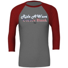 Load image into Gallery viewer, Ride a Wave: Cortes Bank 3/4 sleeve Unisex Baseball Top
