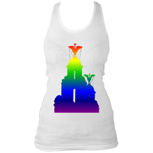 Load image into Gallery viewer, Rainbow: Liver Birds Women's Racerback Tank Top