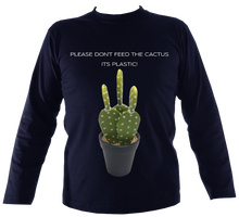 Load image into Gallery viewer, Don't Feed the Cactus #2 | Long Sleeve T-shirt (11 cols)