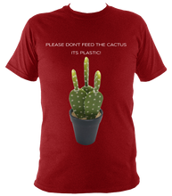 Load image into Gallery viewer, Don't Feed the Cactus #1 - Adult Unisex T-shirt (11 cols)