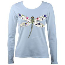 Load image into Gallery viewer, June Lornie: Dragonfly (Ladies Long Sleeve Top)