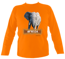 Load image into Gallery viewer, Wildlife Designs: Elephant Long Sleeve T-shirt