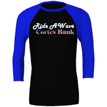 Load image into Gallery viewer, Ride a Wave: Cortes Bank 3/4 sleeve Unisex Baseball Top