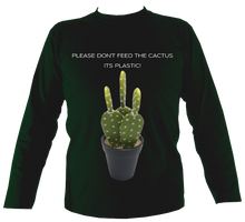 Load image into Gallery viewer, Don't Feed the Cactus #2 | Long Sleeve T-shirt (11 cols)