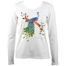 Load image into Gallery viewer, June Lornie: Peacock (Ladies Long Sleeve Top)