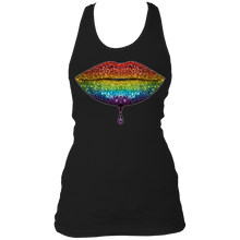 Load image into Gallery viewer, Rainbow: Lips #2 Women's Racerback Tank Top
