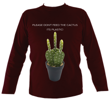 Load image into Gallery viewer, Don't Feed the Cactus #2 | Long Sleeve T-shirt (11 cols)