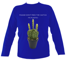 Load image into Gallery viewer, Don't Feed the Cactus #2 | Long Sleeve T-shirt (11 cols)