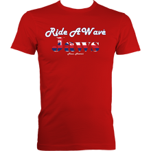 Load image into Gallery viewer, Ride a Wave: Jaws | Men's Fitted Tee in Darker Colours