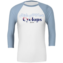 Load image into Gallery viewer, Ride a Wave: Cyclops 3/4 sleeve Baseball Top