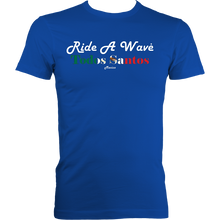 Load image into Gallery viewer, Ride a Wave: Todos Santos | Men's Fitted Tee in Darker Colours