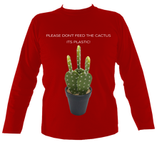 Load image into Gallery viewer, Don't Feed the Cactus #2 | Long Sleeve T-shirt (11 cols)
