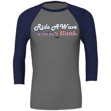 Load image into Gallery viewer, Ride a Wave: Cortes Bank 3/4 sleeve Unisex Baseball Top