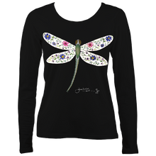 Load image into Gallery viewer, June Lornie: Dragonfly (Ladies Long Sleeve Top)