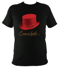 Load image into Gallery viewer, No.8: Red Top Hat & Leopard Autograph (White or Black T-shirt)