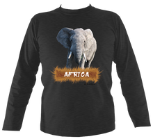 Load image into Gallery viewer, Wildlife Designs: Elephant Long Sleeve T-shirt