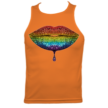 Load image into Gallery viewer, Rainbow: Lips #2 Men's Fitted Sports Vest