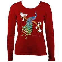Load image into Gallery viewer, June Lornie: Peacock (Ladies Long Sleeve Top)