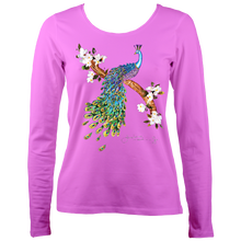 Load image into Gallery viewer, June Lornie: Peacock (Ladies Long Sleeve Top)
