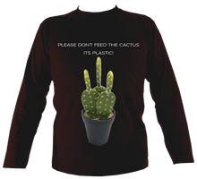 Load image into Gallery viewer, Don't Feed the Cactus #2 | Long Sleeve T-shirt (11 cols)
