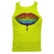 Load image into Gallery viewer, Rainbow: Lips #2 Men's Fitted Sports Vest