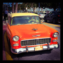 Load image into Gallery viewer, 26 - Orange Car South Beach, Miami, USA