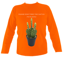 Load image into Gallery viewer, Don't Feed the Cactus #2 | Long Sleeve T-shirt (11 cols)