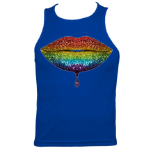 Load image into Gallery viewer, Rainbow: Lips #2 Men's Fitted Sports Vest