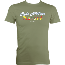 Load image into Gallery viewer, Ride a Wave: Nazare | Men's Fitted Tee in Darker Colours