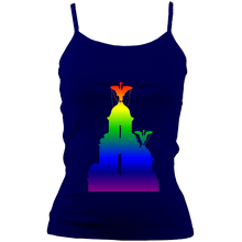 Load image into Gallery viewer, Rainbow: Liver Birds Spaghetti Strap Tank Top