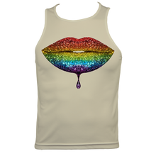Load image into Gallery viewer, Rainbow: Lips #2 Men's Fitted Sports Vest